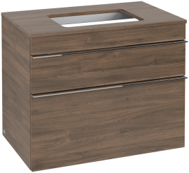 Тумба под раковину Villeroy & Boch Venticello 75,7х50,2 см ДСП дуб аризона/ручка хром A94001VH