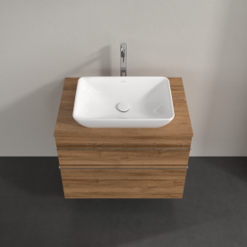 Тумба под раковину Villeroy & Boch Venticello 75,7х50,2 см ДСП дуб канзас/ручка хром A94001RH