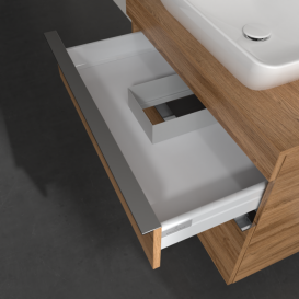 Тумба под раковину Villeroy & Boch Venticello 75,7х50,2 см ДСП дуб канзас/ручка хром A94001RH