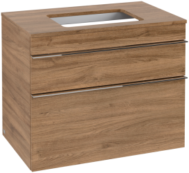 Тумба под раковину Villeroy & Boch Venticello 75,7х50,2 см ДСП дуб канзас/ручка хром A94001RH