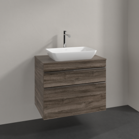 Тумба под раковину Villeroy & Boch Venticello 75,7х50,2 см ДСП каменный дуб/ручка хром A94001RK