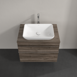 Тумба под раковину Villeroy & Boch Venticello 75,7х50,2 см ДСП каменный дуб/ручка хром A94001RK