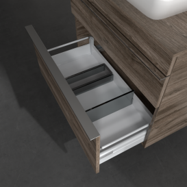 Тумба под раковину Villeroy & Boch Venticello 75,7х50,2 см ДСП каменный дуб/ручка хром A94001RK