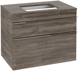 Тумба под раковину Villeroy & Boch Venticello 75,7х50,2 см ДСП каменный дуб/ручка хром A94001RK