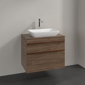 Тумба под раковину Villeroy & Boch Venticello 75,7х50,2 см ДСП дуб аризона/ручка медь A94005VH