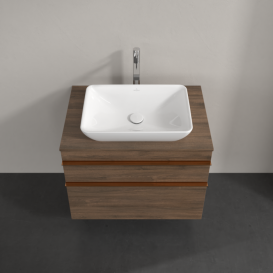 Тумба под раковину Villeroy & Boch Venticello 75,7х50,2 см ДСП дуб аризона/ручка медь A94005VH