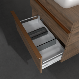 Тумба под раковину Villeroy & Boch Venticello 75,7х50,2 см ДСП дуб аризона/ручка медь A94005VH