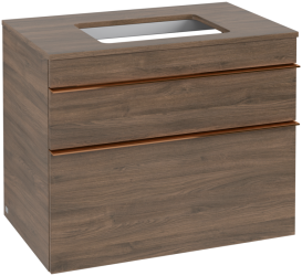 Тумба под раковину Villeroy & Boch Venticello 75,7х50,2 см ДСП дуб аризона/ручка медь A94005VH