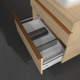 Тумба под раковину Villeroy & Boch Venticello 75,7х50,2 см ДСП северный дуб/ручка медь A94005VJ