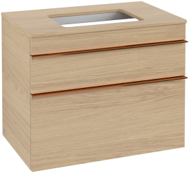 Тумба под раковину Villeroy & Boch Venticello 75,7х50,2 см ДСП северный дуб/ручка медь A94005VJ