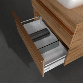 Тумба под раковину Villeroy & Boch Venticello 75,7х50,2 см ДСП дуб канзас/ручка медь A94005RH