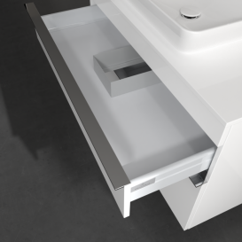 Тумба под раковину Villeroy & Boch Venticello 95,7х50,2 см МДФ глянцевый белый/ручка хром A94101DH