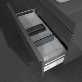 Тумба под раковину Villeroy & Boch Venticello 95,7х50,2 см МДФ глянцевый серый/ручка хром A94101FP