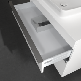 Тумба под раковину Villeroy & Boch Venticello 95,7х50,2 см ДСП/МДФ белый матовый/ручка хром A94101MS