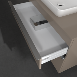 Тумба під раковину Villeroy & Boch Venticello 95,7х50,2 см ДСП трюфель сірий/ручка хром A94101VG