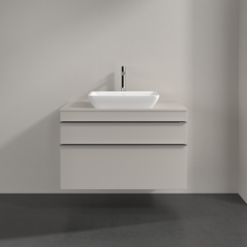 Тумба под раковину Villeroy & Boch Venticello 95,7х50,2 см ДСП мягкий серый/ручка хром A94101VK