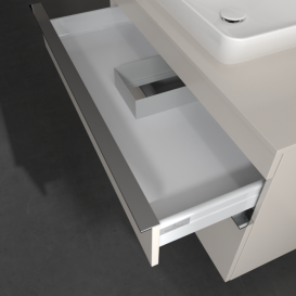 Тумба под раковину Villeroy & Boch Venticello 95,7х50,2 см ДСП мягкий серый/ручка хром A94101VK