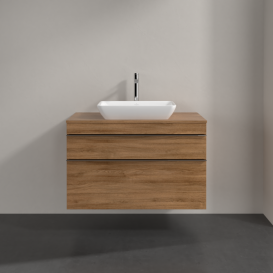 Тумба под раковину Villeroy & Boch Venticello 95,7х50,2 см ДСП дуб канзас/ручка хром A94101RH