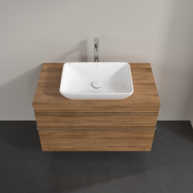 Тумба под раковину Villeroy & Boch Venticello 95,7х50,2 см ДСП дуб канзас/ручка хром A94101RH