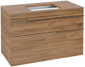 Тумба под раковину Villeroy & Boch Venticello 95,7х50,2 см ДСП дуб канзас/ручка хром A94101RH