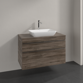 Тумба под раковину Villeroy & Boch Venticello 95,7х50,2 см ДСП каменный дуб/ручка хром A94101RK