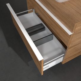 Тумба под раковину Villeroy & Boch Venticello 95,7х50,2 см ДСП дуб канзас/ручка алюминий белый A94102RH