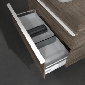 Тумба под раковину Villeroy & Boch Venticello 95,7х50,2 см ДСП каменный дуб/ручка алюминий белый A94102RK