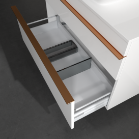 Тумба под раковину Villeroy & Boch Venticello 95,7х50,2 см МДФ глянцевый белый/ручка медь A94105DH