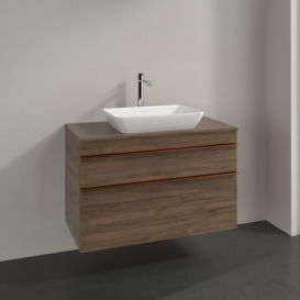 Тумба под раковину Villeroy & Boch Venticello 95,7х50,2 см ДСП дуб аризона/ручка медь A94105VH