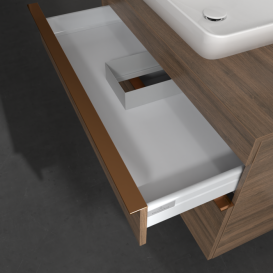 Тумба под раковину Villeroy & Boch Venticello 95,7х50,2 см ДСП дуб аризона/ручка медь A94105VH