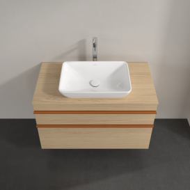 Тумба под раковину Villeroy & Boch Venticello 95,7х50,2 см ДСП северный дуб/ручка медь A94105VJ