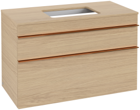 Тумба под раковину Villeroy & Boch Venticello 95,7х50,2 см ДСП северный дуб/ручка медь A94105VJ