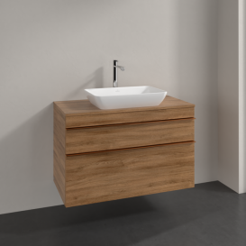 Тумба под раковину Villeroy & Boch Venticello 95,7х50,2 см ДСП дуб канзас/ручка медь A94105RH