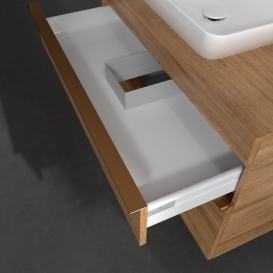 Тумба под раковину Villeroy & Boch Venticello 95,7х50,2 см ДСП дуб канзас/ручка медь A94105RH