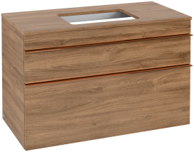 Тумба под раковину Villeroy & Boch Venticello 95,7х50,2 см ДСП дуб канзас/ручка медь A94105RH