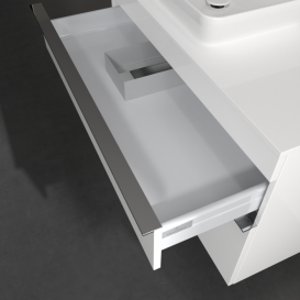 Тумба под раковину Villeroy & Boch Venticello 95,7х50,2 см МДФ глянцевый белый/ручка хром A94201DH
