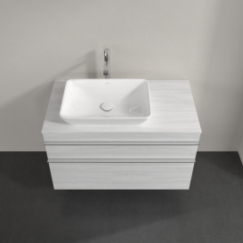 Тумба под раковину Villeroy & Boch Venticello 95,7х50,2 см ДСП/МДФ белое дерево/ручка хром A94201E8