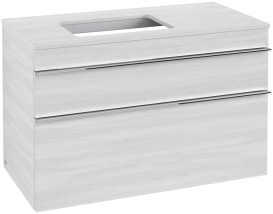 Тумба под раковину Villeroy & Boch Venticello 95,7х50,2 см ДСП/МДФ белое дерево/ручка хром A94201E8