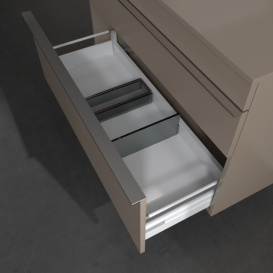 Тумба под раковину Villeroy & Boch Venticello 95,7х50,2 см ДСП трюфель серый/ручка хром A94201VG