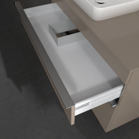 Тумба под раковину Villeroy & Boch Venticello 95,7х50,2 см ДСП трюфель серый/ручка хром A94201VG