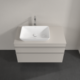 Тумба под раковину Villeroy & Boch Venticello 95,7х50,2 см ДСП мягкий серый/ручка хром A94201VK