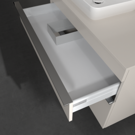 Тумба под раковину Villeroy & Boch Venticello 95,7х50,2 см ДСП мягкий серый/ручка хром A94201VK