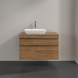 Тумба под раковину Villeroy & Boch Venticello 95,7х50,2 см ДСП дуб канзас/ручка хром A94201RH
