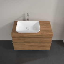 Тумба под раковину Villeroy & Boch Venticello 95,7х50,2 см ДСП дуб канзас/ручка хром A94201RH