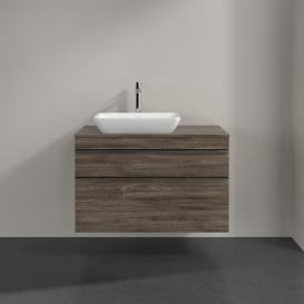 Тумба під раковину Villeroy & Boch Venticello 95,7х50,2 см ДСП кам'яний дуб/ручка хром A94201RK