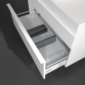 Тумба под раковину Villeroy & Boch Venticello 95,7х50,2 см ДСП/МДФ белый матовый/ручка алюминий белый A94202MS