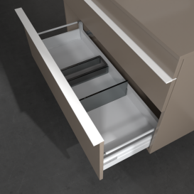 Тумба під раковину Villeroy & Boch Venticello 95,7х50,2 см ДСП трюфель сірий/ручка білий A94202VG