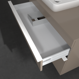 Тумба під раковину Villeroy & Boch Venticello 95,7х50,2 см ДСП трюфель сірий/ручка білий A94202VG