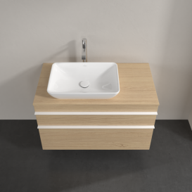 Тумба под раковину Villeroy & Boch Venticello 95,7х50,2 см ДСП северный дуб/ручка алюминий белый A94202VJ