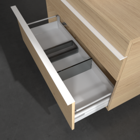 Тумба под раковину Villeroy & Boch Venticello 95,7х50,2 см ДСП северный дуб/ручка алюминий белый A94202VJ